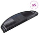Vidaxl Mat à escalier auto-adhésif 5 ST 65X21X4 cm noir et gris