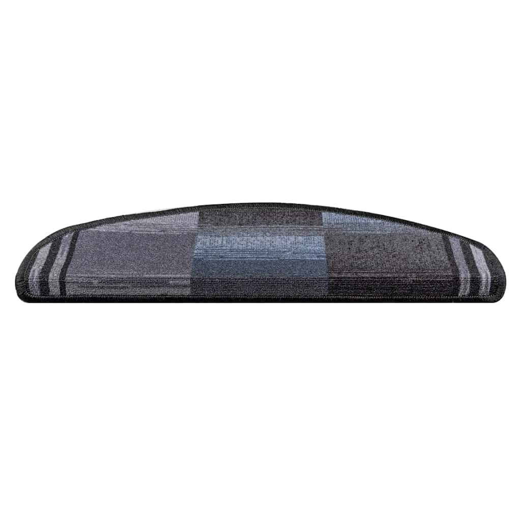 Vidaxl Mat à escalier auto-adhésif 5 ST 65X21X4 cm noir et gris