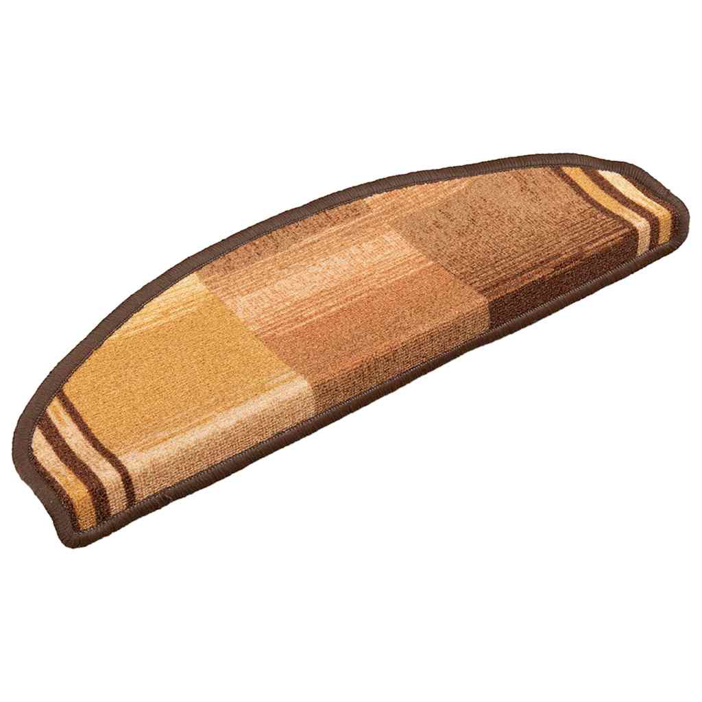 Mattes d'escalier vidaxl auto-adhésifs 5 ST 65x21x4 cm brun