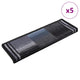 Vidaxl Mat à escalier auto-adhésif 5 ST 65X21X4 cm noir et gris
