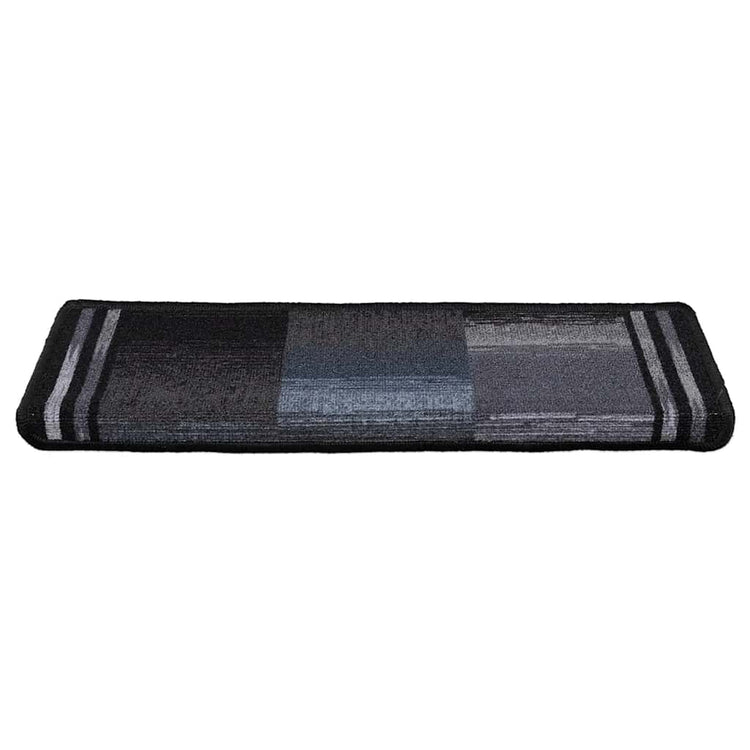 Vidaxl Mat à escalier auto-adhésif 10 ST 65x21x4 cm noir et gris