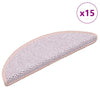 Vidaxl Stair Mats auto-adhésif 15 st sisal look 56x17x3 cm rouge