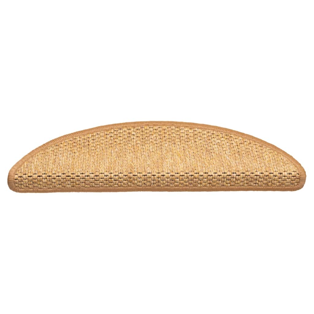Vidaxl Stair tapis auto-adhésif 15 st sisal look 56x17x3 cm sisal colored
