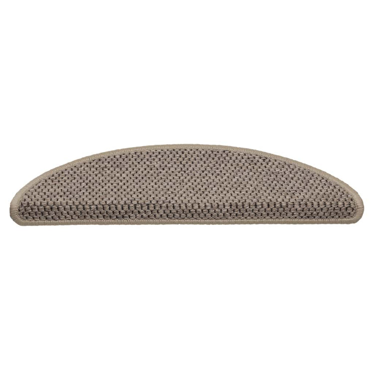 Vidaxl Stair tapis auto-adhésif 15 st sisal look 56x17x3 cm beige sombre