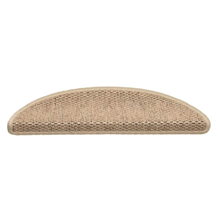 Vidaxl Stair tapis auto-adhésif 15 st sisal look 56x17x3 cm couleur sable