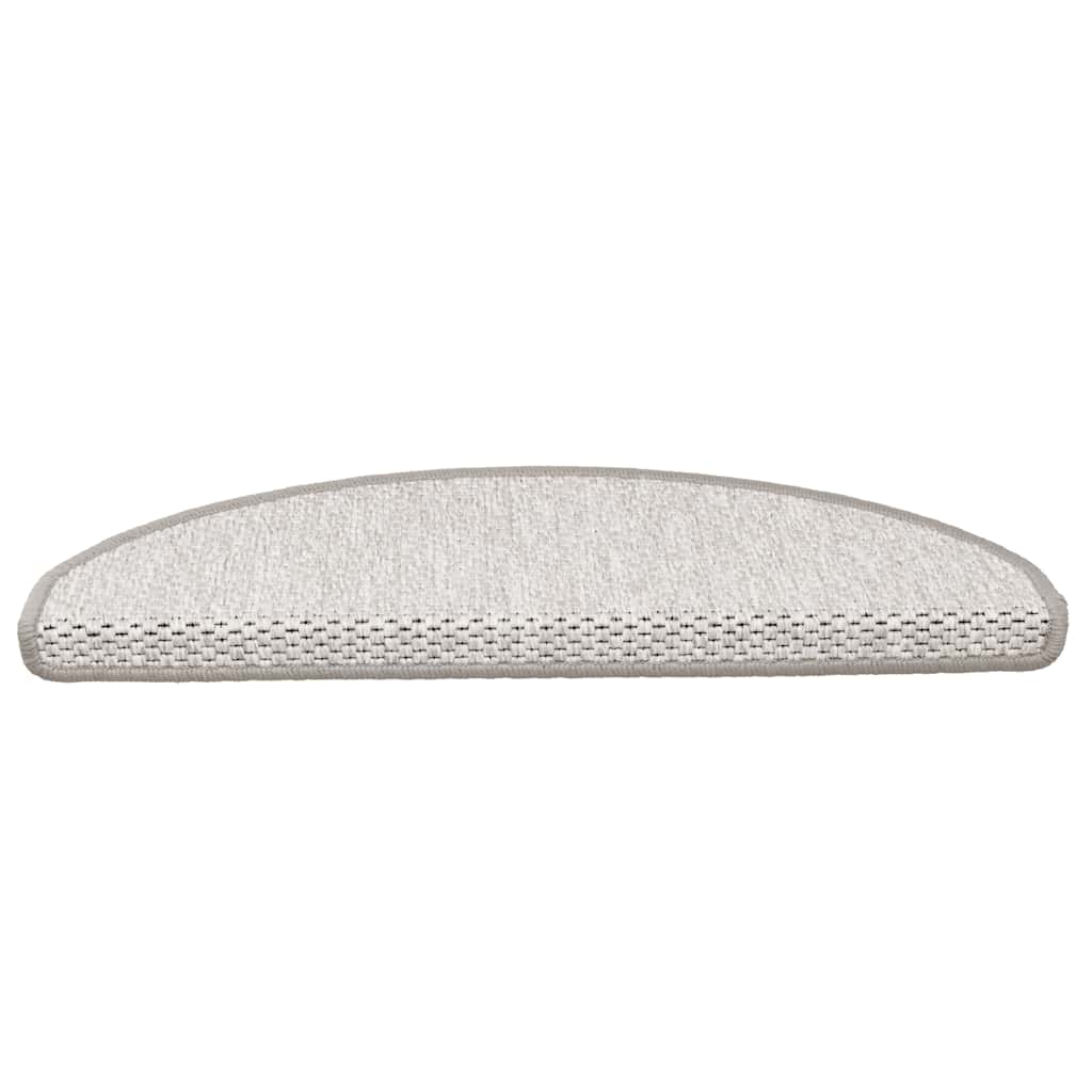 Vidaxl Stair tapis auto-adhésifs 15 st sisal look 65x21x4 cm Couleur de platine