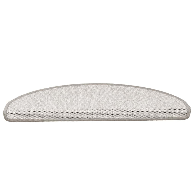 Vidaxl Stair tapis auto-adhésifs 15 st sisal look 65x21x4 cm Couleur de platine