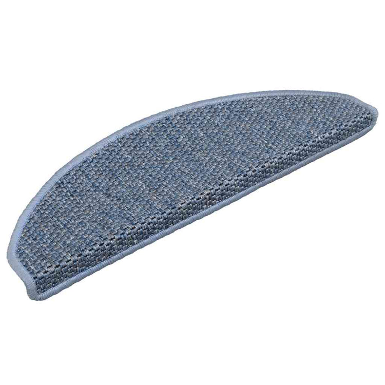Vidaxl Stair tapis auto-adhésifs 15 st sisal look 65x21x4 cm bleu