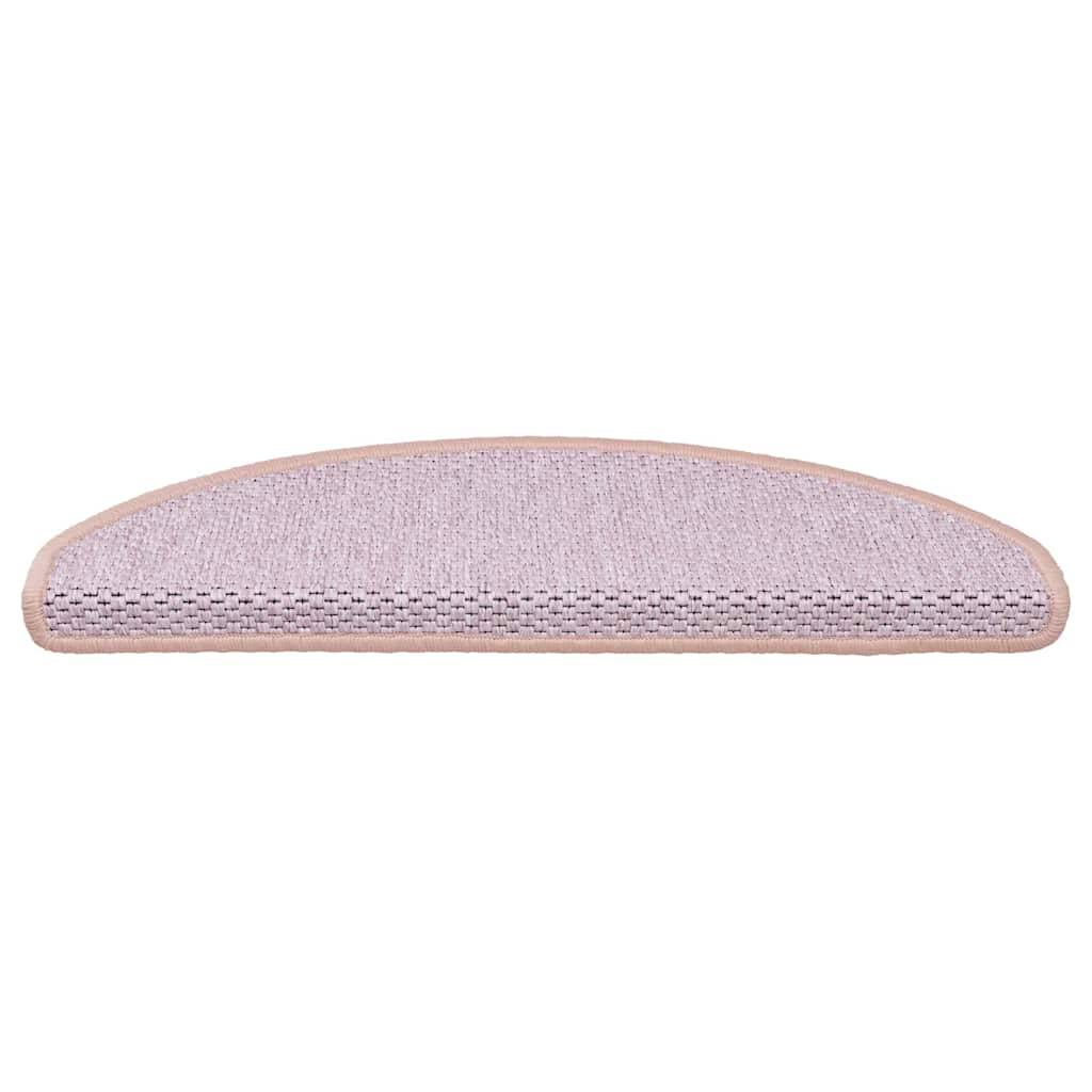 Vidaxl Mat à escalier auto-adhésif 15 st sisal look 65x21x4 cm rouge