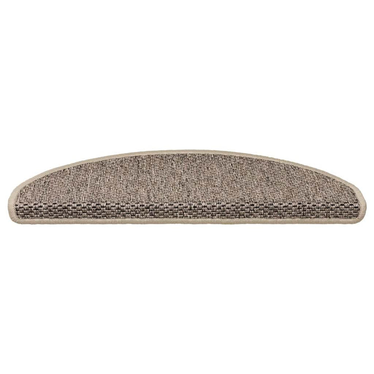 Vidaxl Stair tapis auto-adhésif 15 st sisal look 65x21x4 cm beige sombre