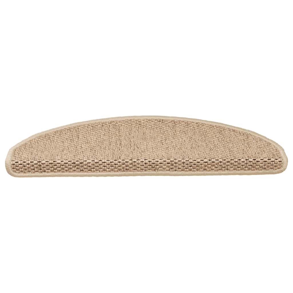 Vidaxl Stair tapis auto-adhésif 15 st sisal look 65x21x4 cm couleur sable
