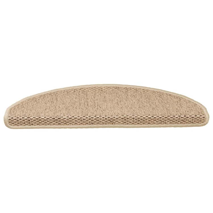 Vidaxl Stair tapis auto-adhésif 15 st sisal look 65x21x4 cm couleur sable