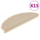 Vidaxl Stair tapis auto-adhésif 15 st sisal look 65x21x4 cm berbère