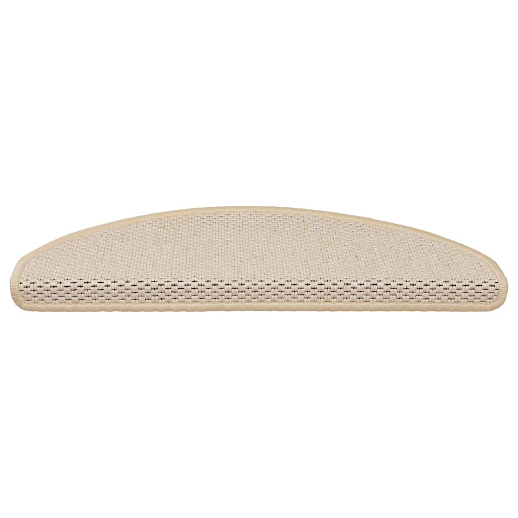 Vidaxl Stair tapis auto-adhésif 15 st sisal look 65x21x4 cm berbère