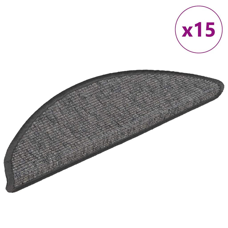 Vidaxl Stair Mats auto-adhésif 15 ST 56X17X3 cm beige et gris