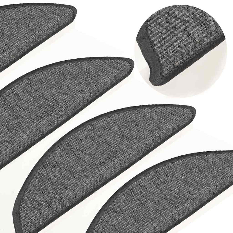 Vidaxl Stair Mats auto-adhésif 15 ST 56X17X3 cm beige et gris