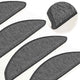 Vidaxl Stair Mats auto-adhésif 15 ST 56X17X3 cm beige et gris