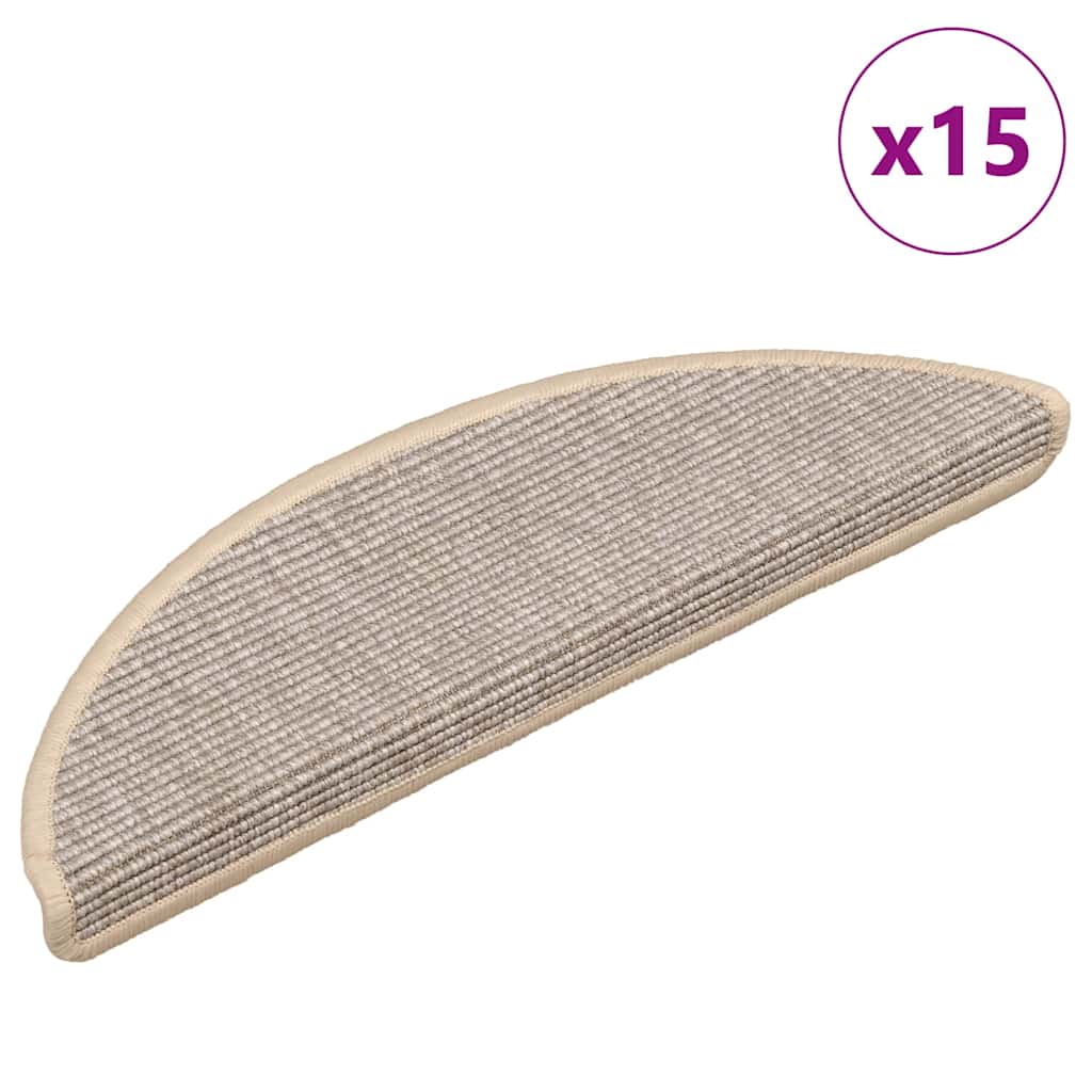 Vidaxl Stair Mats auto-adhésif 15 ST 56x17x3 cm Colore en argent