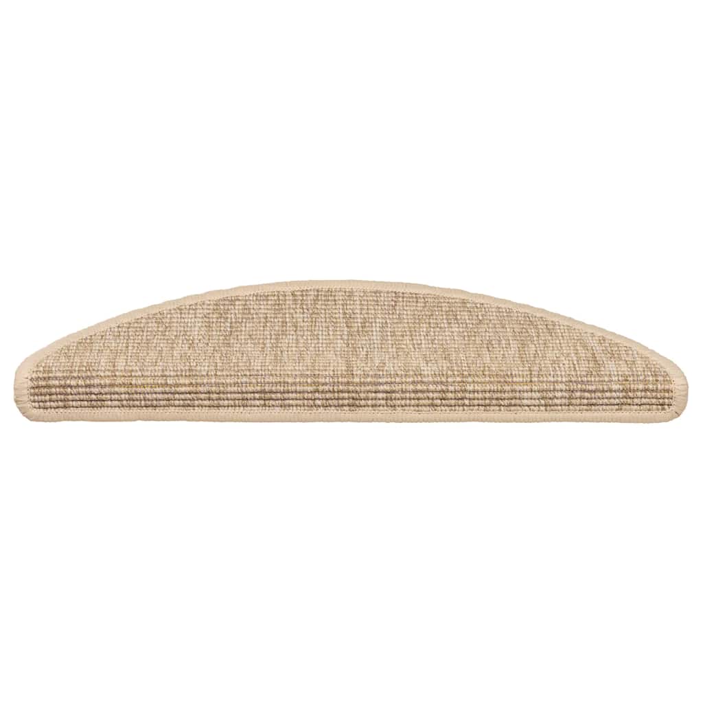 Vidaxl Mat à escalier auto-adhésif 15 ST 56x17x3 cm beige clair
