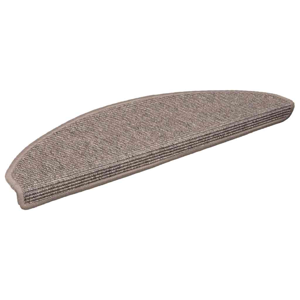 Vidaxl Stair Mats auto-adhésif 15 ST 65X21X4 CM BEIGE DARK