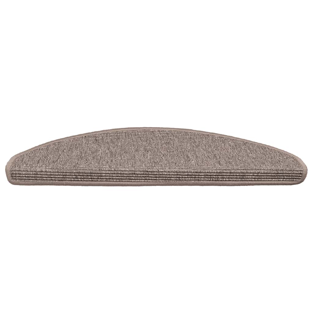 Vidaxl Stair Mats auto-adhésif 15 ST 65X21X4 CM BEIGE DARK