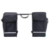Sac à vélo Vidaxl pour porte-bagages double étanche 35 L noir