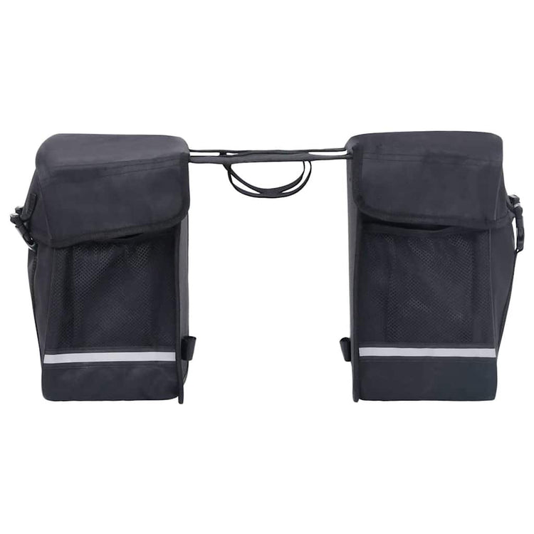 Sac à vélo Vidaxl pour porte-bagages double étanche 35 L noir