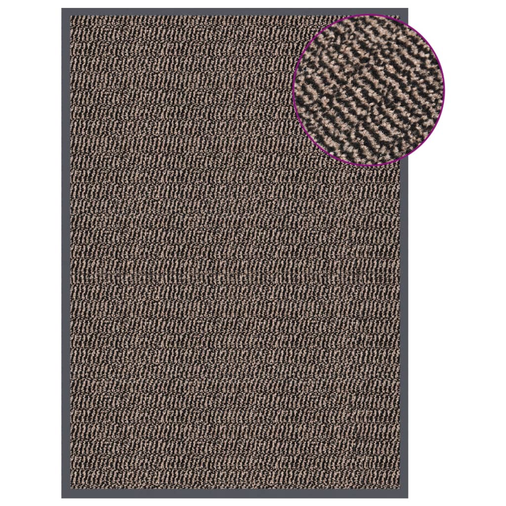 Vidaxl DOORMAT TUFTED 60x90 cm brun foncé