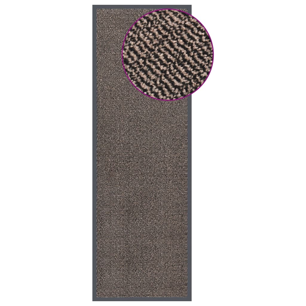 Vidaxl DOORMAT TUFTED 60x180 cm brun foncé