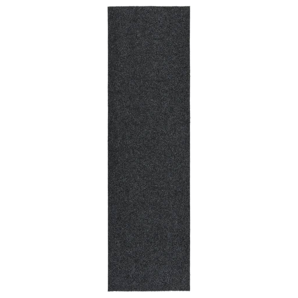 Vidaxl droogloopmat 100x350 cm anthracite -colored