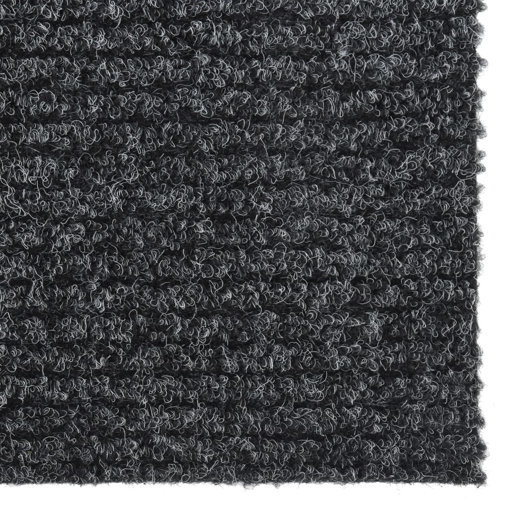 Vidaxl droogloopmat 100x350 cm anthracite -colored