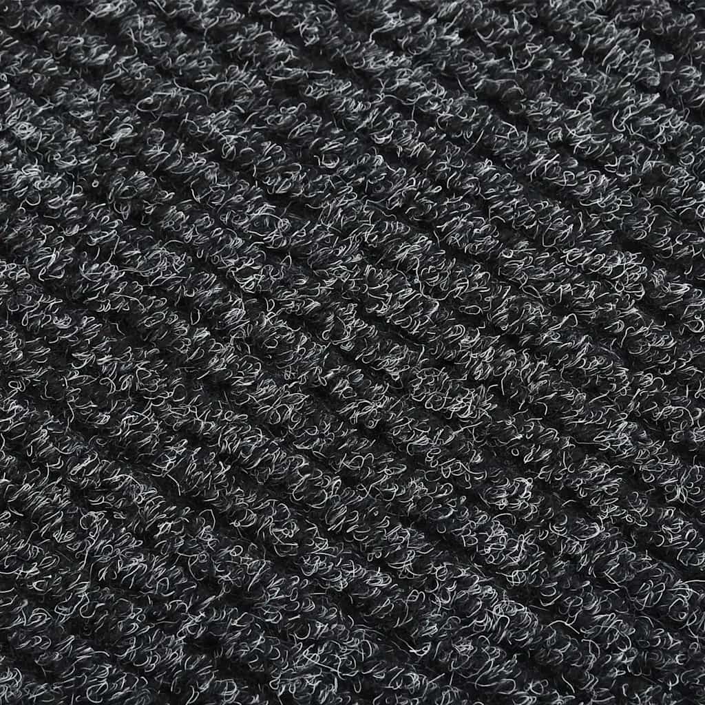 Vidaxl droogloopmat 100x400 cm anthracite -colored