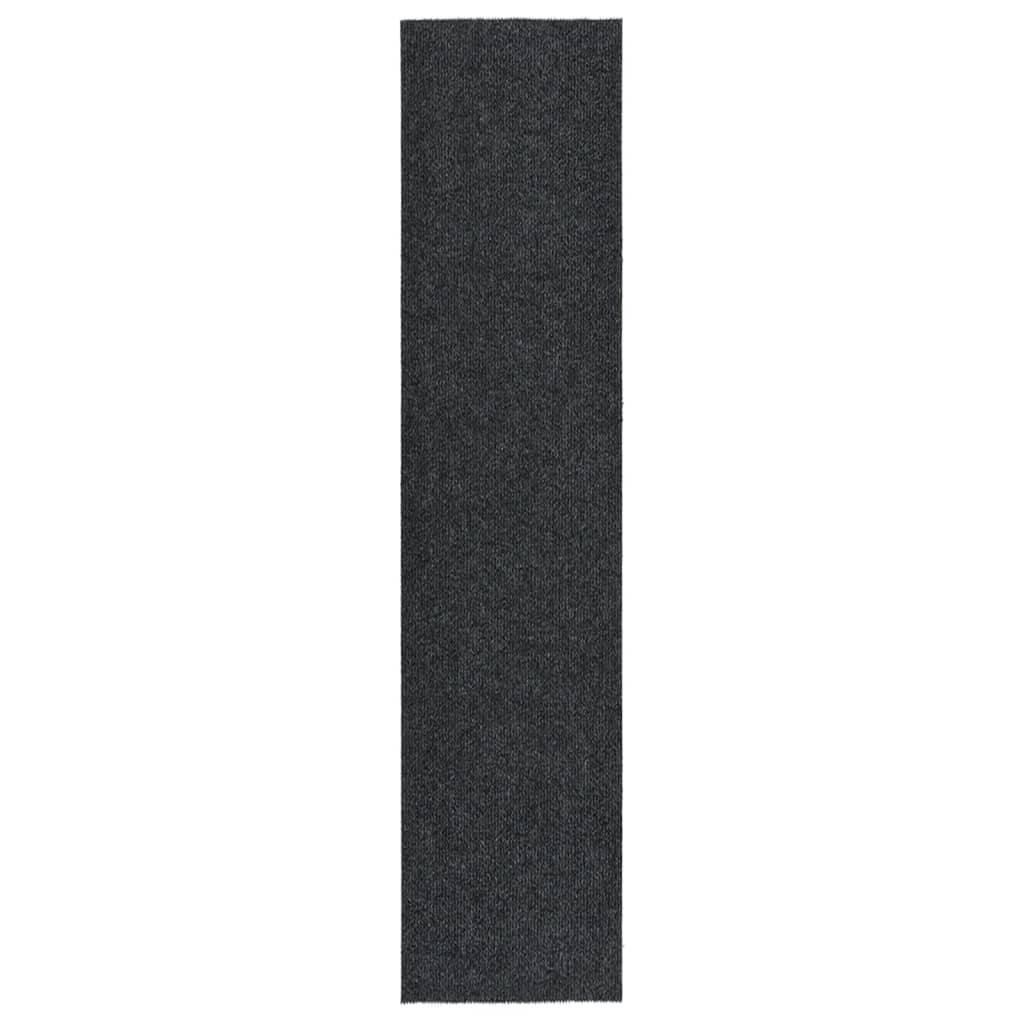 Vidaxl droogloopmat 100x450 cm anthracite -colored