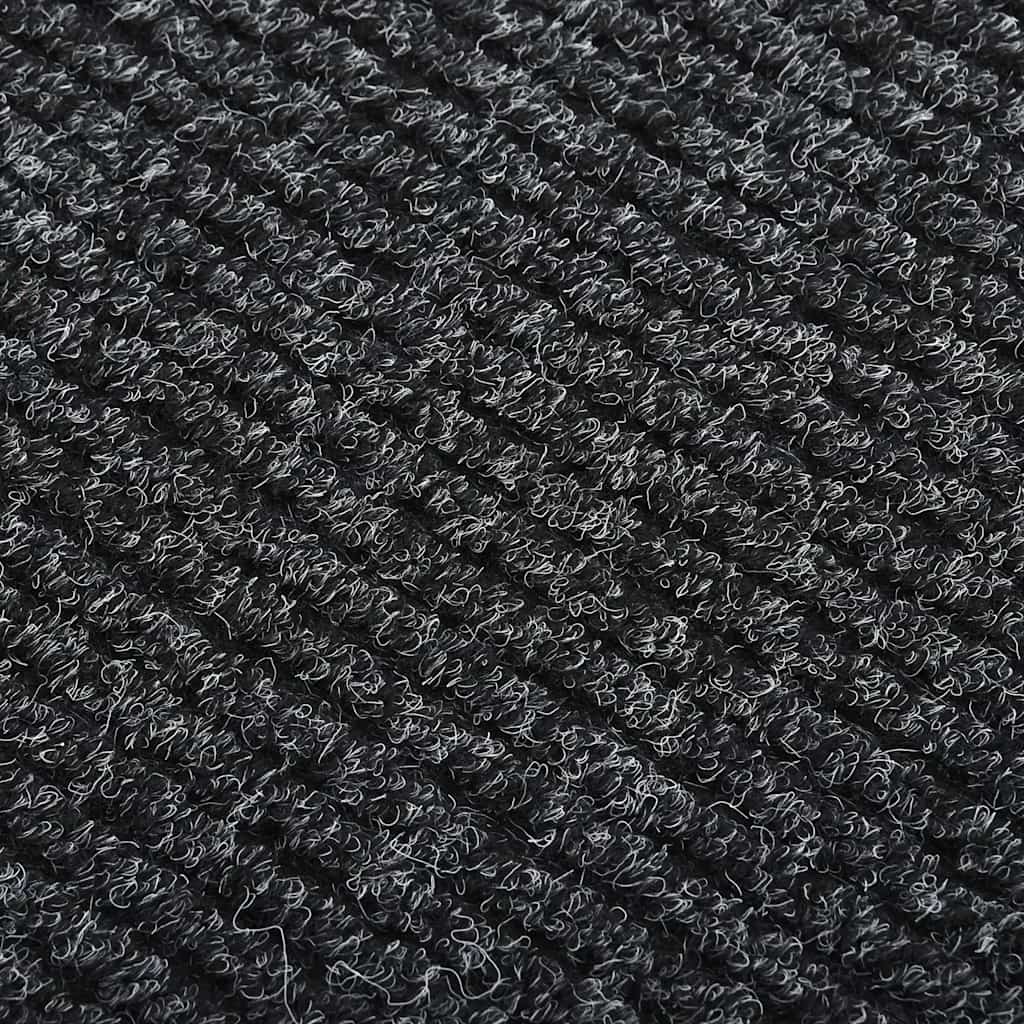 Vidaxl droogloopmat 100x500 cm anthracite -colored