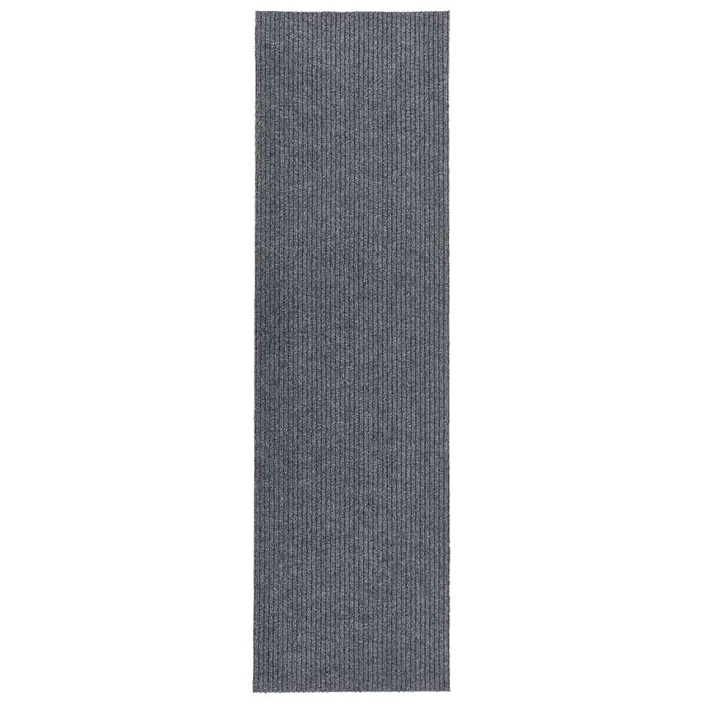 Vidaxl droogloopmat 100x400 cm gris