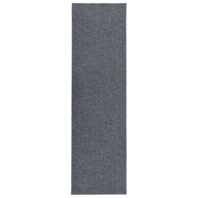 Vidaxl droogloopmat 100x400 cm gris