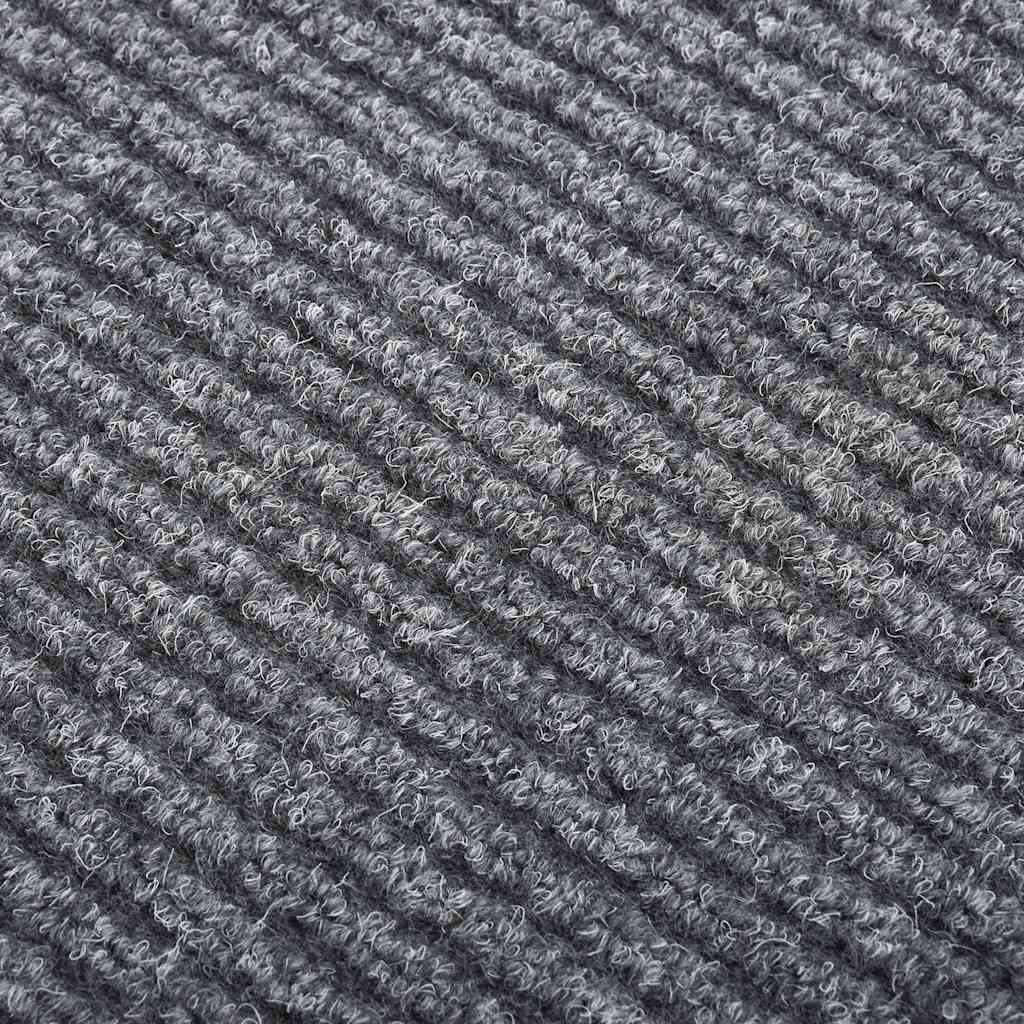 Vidaxl droogloopmat 100x400 cm gris