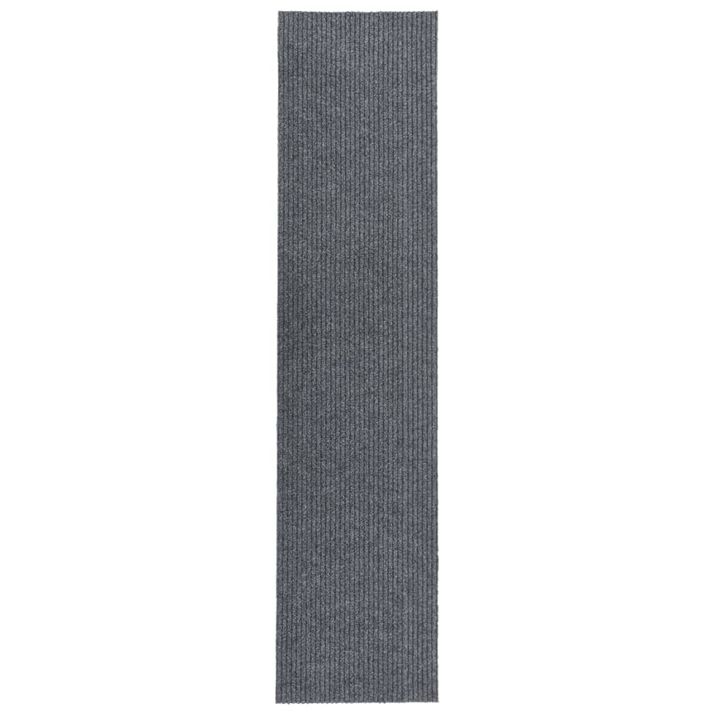 Vidaxl droogloopmat 100x450 cm gris