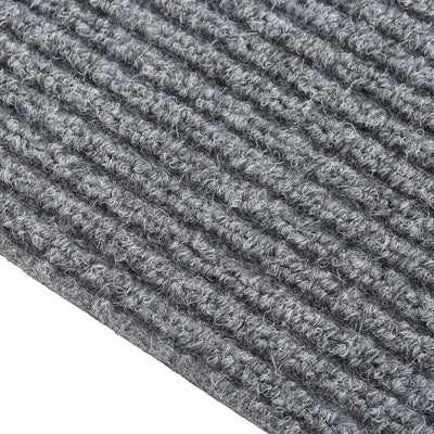 Vidaxl droogloopmat 100x450 cm gris