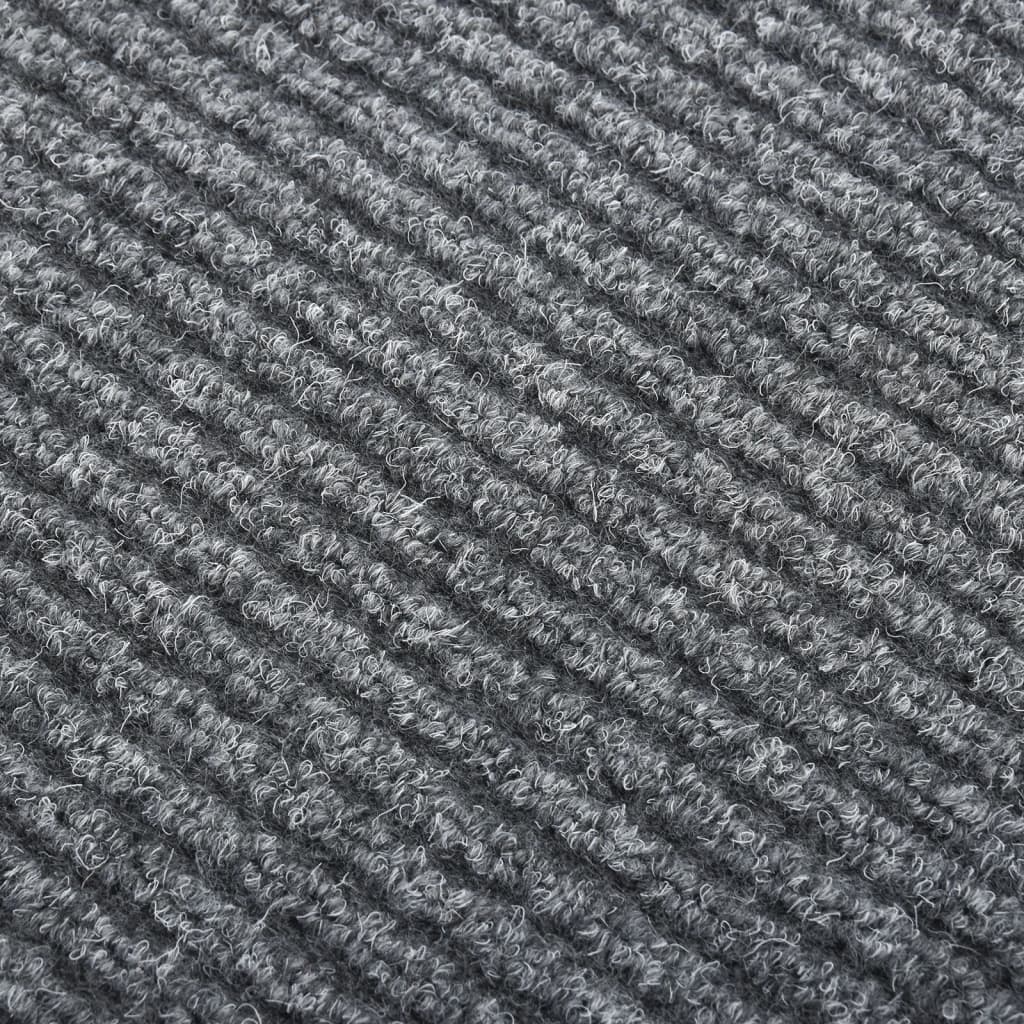Vidaxl droogloopmat 100x450 cm gris
