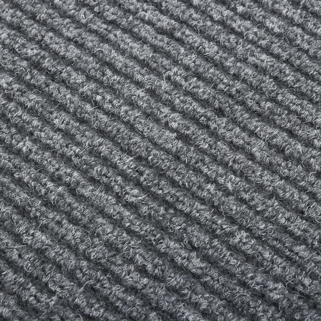 Vidaxl droogloopmat 100x500 cm gris