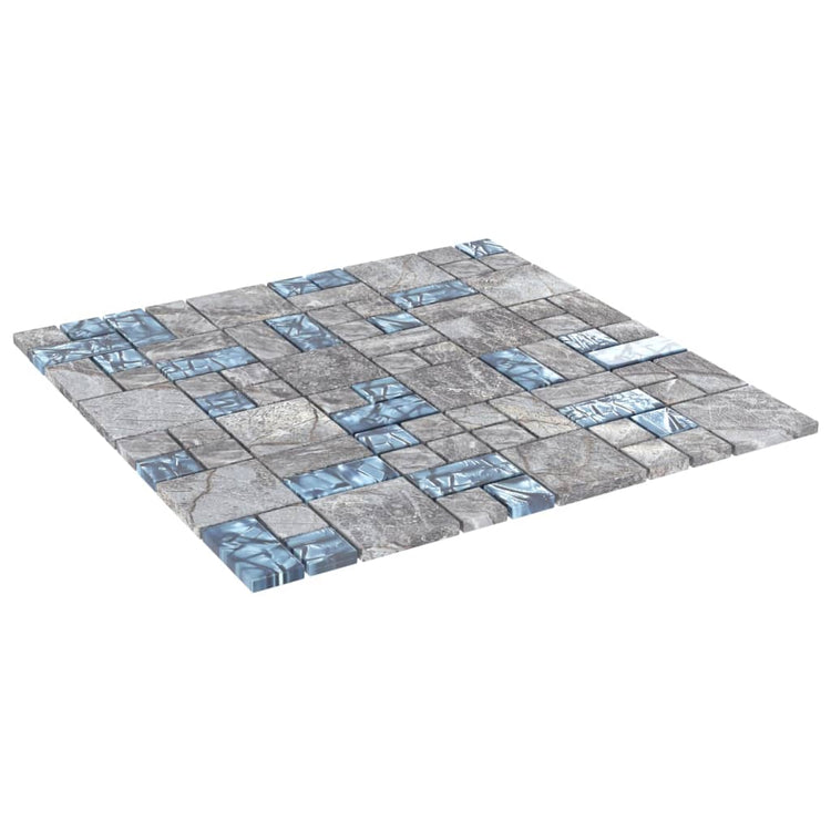 Vidaxl Mosaic Tiles 11 PCS 30x30 cm Green et bleu