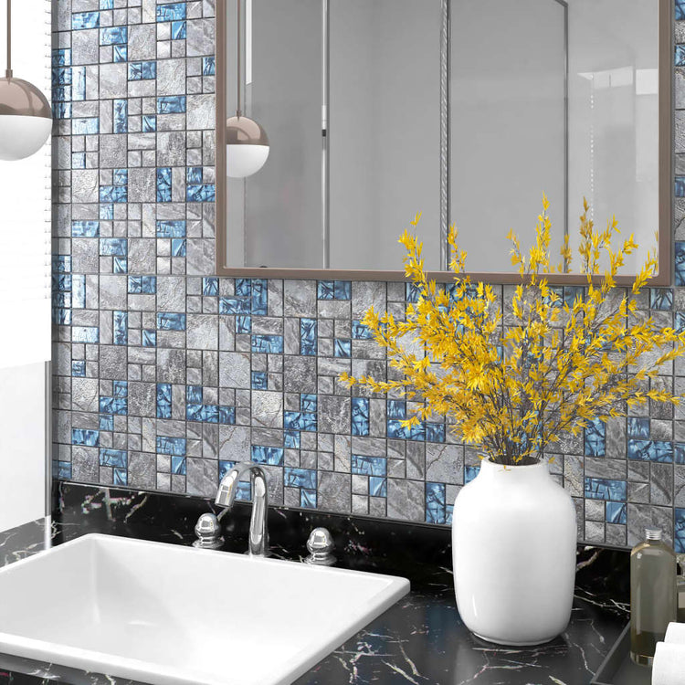 Vidaxl Mosaic Tiles 11 PCS 30x30 cm Green et bleu