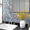 Vidaxl Mosaic Tiles 22 PCS 30x30 cm gris en verre et bleu