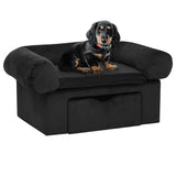 Banque de chien vidaxl avec tiroir 75x50x38 cm noir - afbeelding 1