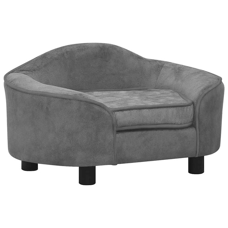 Vidaxl Dog Bank 67x47x36 cm Gray en peluche