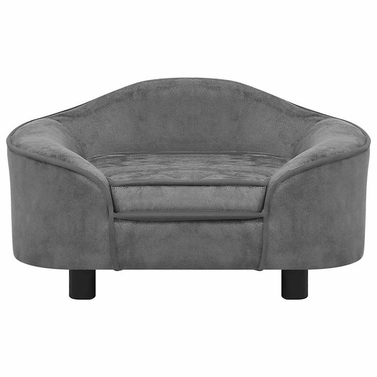 Vidaxl Dog Bank 67x47x36 cm Gray en peluche