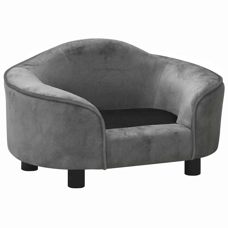 Vidaxl Dog Bank 67x47x36 cm Gray en peluche