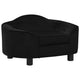 Vidaxl Dog Bank 67x47x36 cm en peluche noir