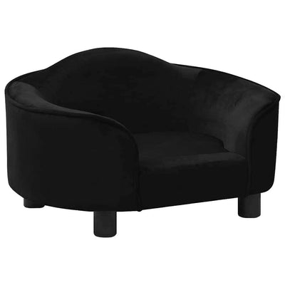 Vidaxl Dog Bank 67x47x36 cm en peluche noir